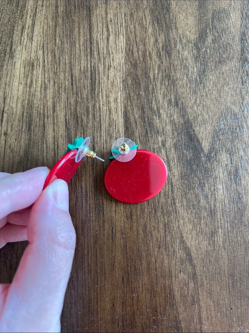 Red Tomato Stud Earrings